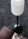 Lampe de table en verre cannelé