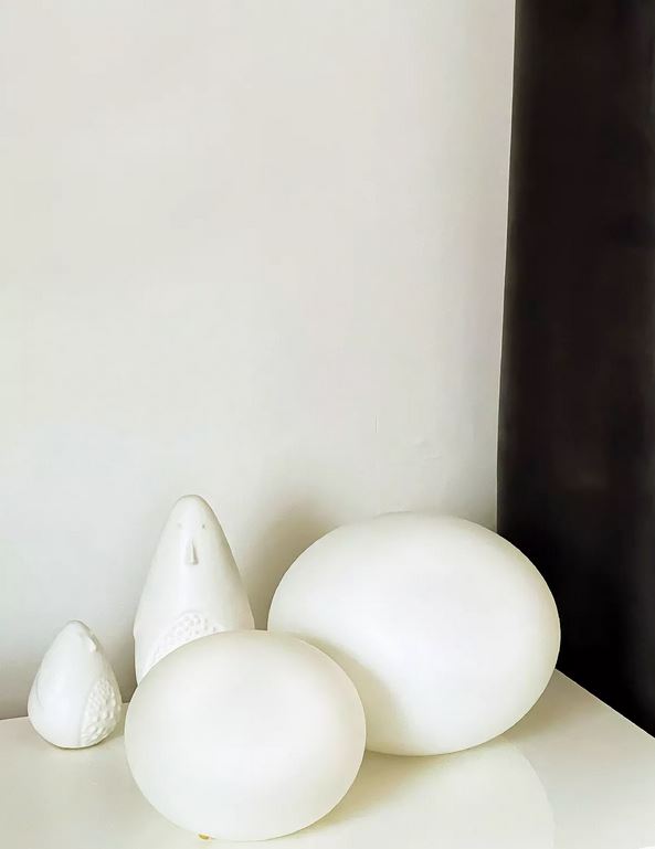 Lampe à poser globus 24cm blanc*