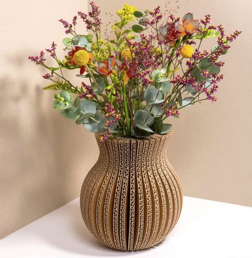 Tout Simplement Vase en carton pliable forme classique recyclé*