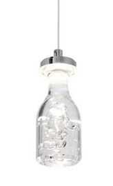 Suspension luminaire verre bouteille transparent*