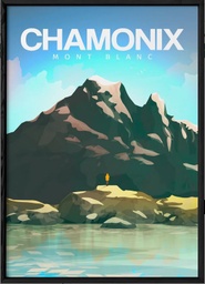 [1022012] Affiche &quot;CHAMONIX Mont Blanc&quot;