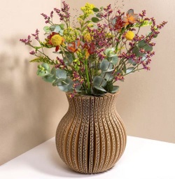 [0823005] Tout Simplement Vase en carton pliable forme classique recyclé*