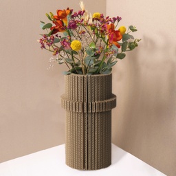 [0921005] Tout Simplement Vase en carton - cylindre recyclé*