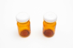 [0122012] Bocal orange en verre avec couvercle plastique vintage